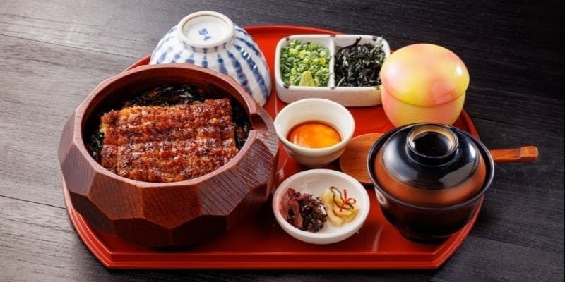 【三河一色産】活うなぎひつまぶし 特上（肝吸い付き）