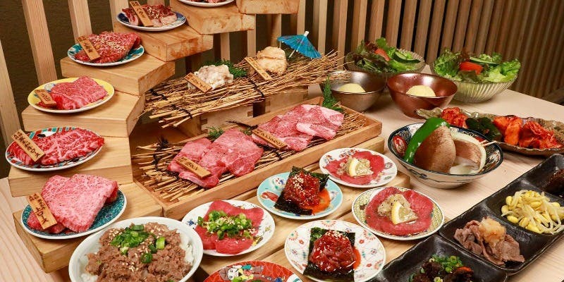  特別な日におすすめ！蓮蔵階段コース5,500円 （逸品7種・刺身3種・肉11種・デザート）