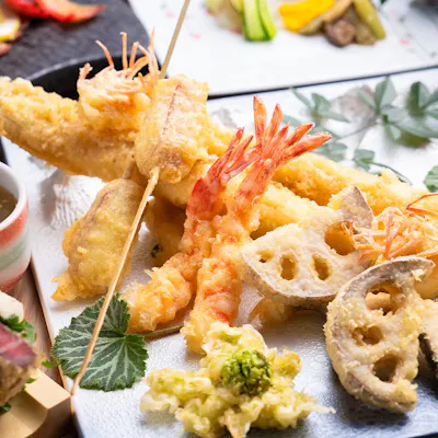 長崎県産の食材を使用した本格天ぷら