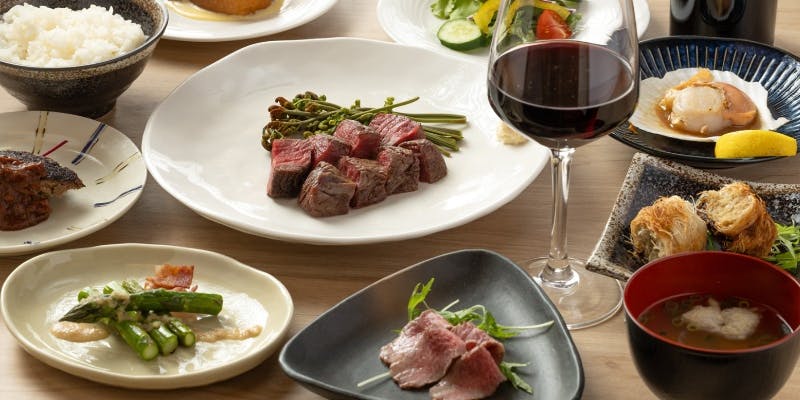 【お手軽に鉄板焼きをお楽しみ】ステーキコース全7品