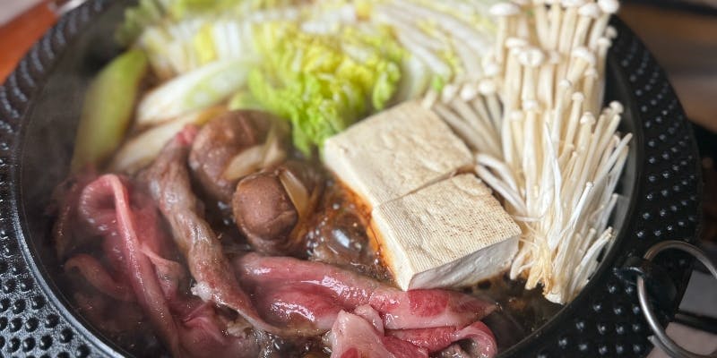 黒毛和牛すき焼きコース＋ごはんおかわり自由