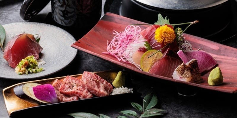 2.5h飲み放題付き豊洲直送豪華刺盛り5種や金目鯛の煮つけや蟹といくらの釜飯など豊洲直送が存分に味わえる