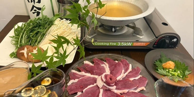 【2人前より】河内鴨しゃぶしゃぶコース＋5名様からの個室確約