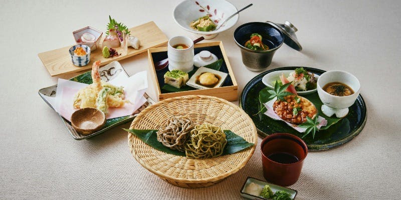 【蕎麦会席】旬の食材を使った天麩羅メインのコース（11月・12月限定）