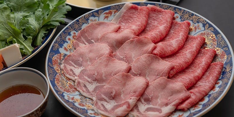 宮崎牛ロースと和牛タンしゃぶしゃぶコース全8品