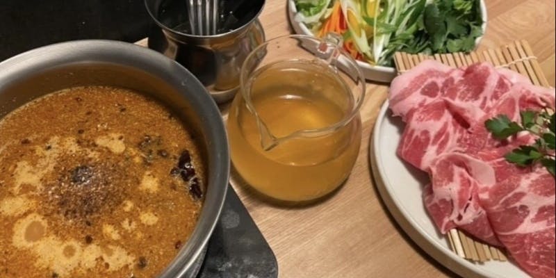 【「スパイスカレーしゃぶしゃぶ」トライアルコース】