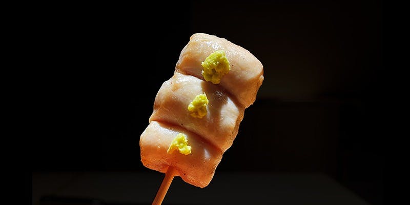 幻の五島地鶏と高原比内地鶏使用「おまかせ串コース」全13品