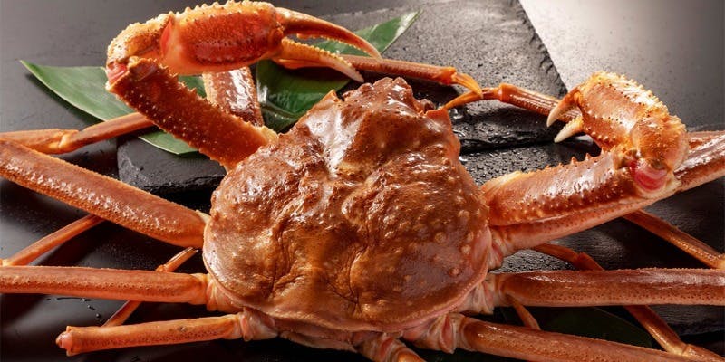 蟹会席特上　【焼き蟹×蟹鍋】　蟹づくし＋選べる1ドリンク付き
