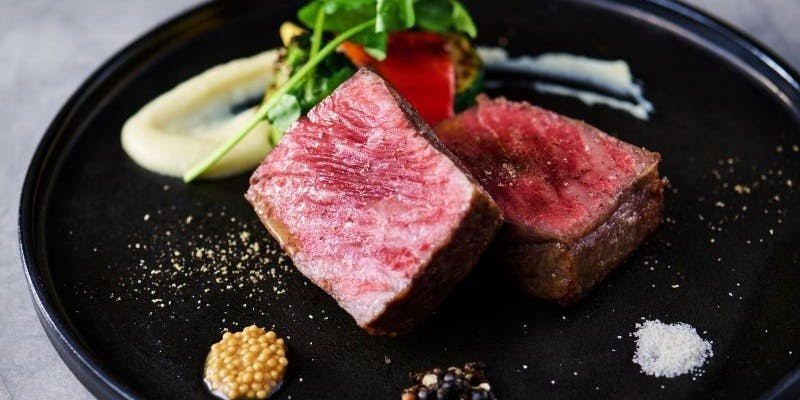 【ステーキコース】厳選黒毛和牛うちももステーキ200g　全9品