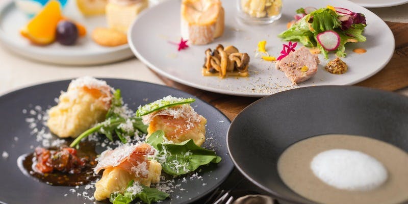 【LUNCH】プリフィックスコース【ワゴンデザート食べ放題】（10/1～12/14）