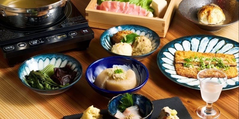 【松コース】おでん四品と焼物、しゃぶしゃぶ、〆のきしめんまで