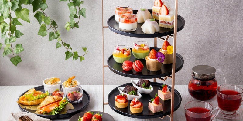 【ストロベリーアフタヌーンティー】KUSMI TEAなどドリンクフリーフロー