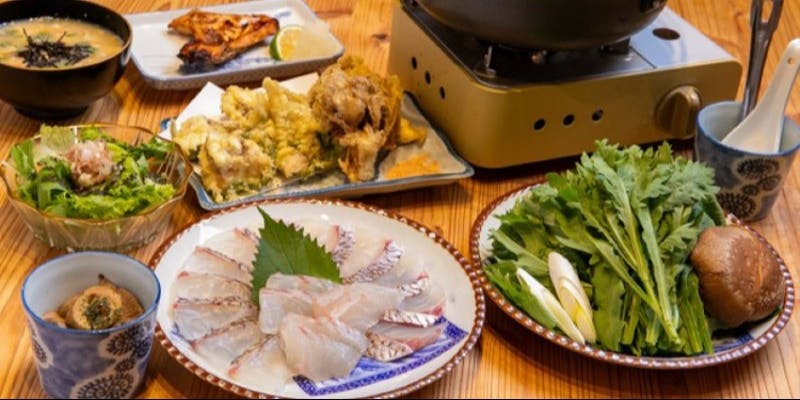 【飲み放題付】鯛しゃぶコース6,600円
