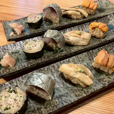 厳選された天然魚の鮨