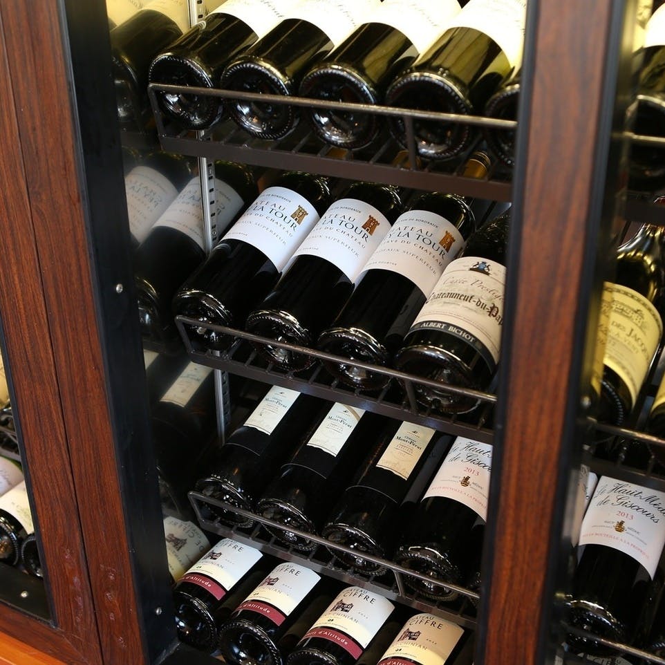 豊富なワインセレクション