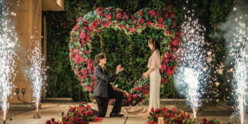 非日常的な演出が多数！プレミアムな特別な日に相応しい【プレミアム プロポーズプラン】