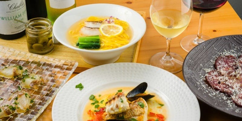 前菜3種盛り＋真鯛ラーメン