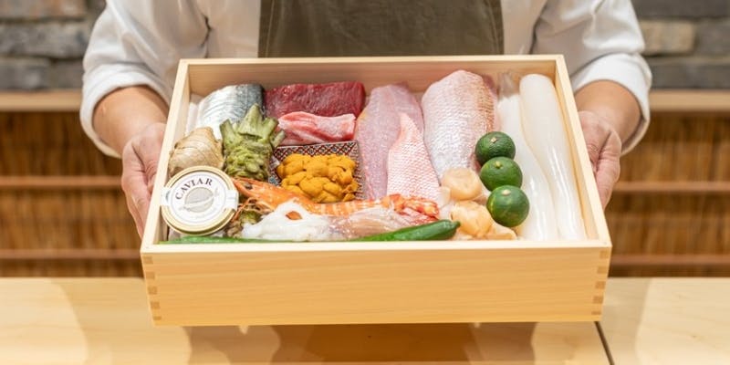 かに！うに！のどぐろ！の付いたプレミアムおまかせコース　