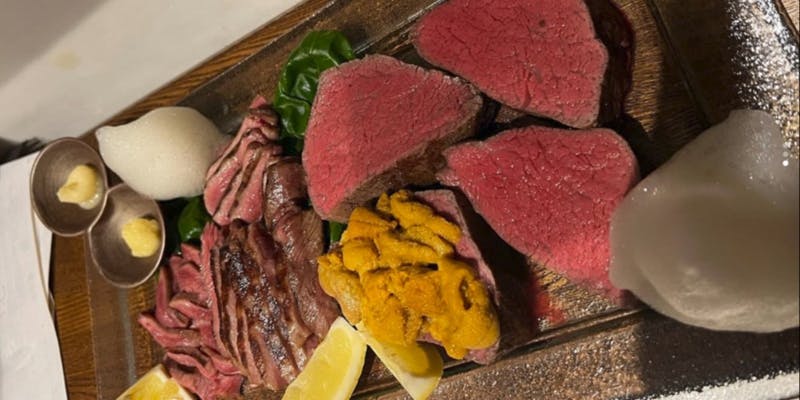 和牛ヒレ肉メインの特選コース14,000円