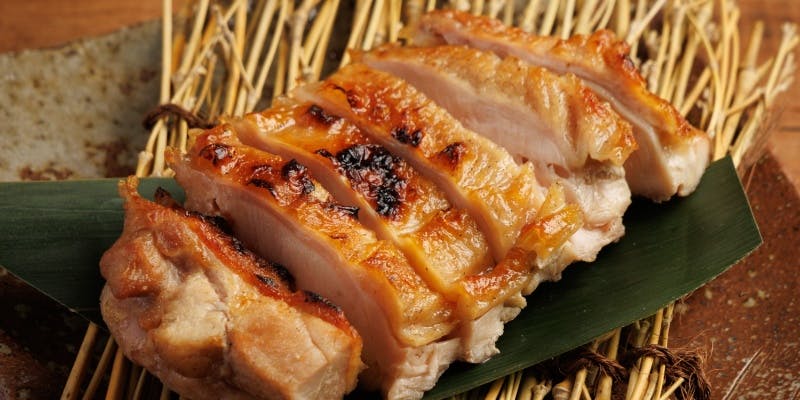 【炭華 入門】全9品 はかた地鶏や銀鱈、どんこ椎茸などの炉端焼き「炭ーSUMIー」5,500円