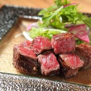 信州産A5ランク黒毛和牛の鉄板焼き