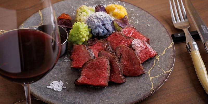 【ラグジュアリーコース】90分飲み放題付！前菜盛り合わせ～阿蘇牧草あか牛の薪焼きがメインで！（4名～）