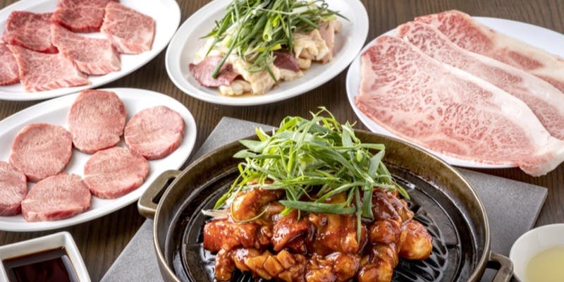 【店長オススメお肉5種盛り合わせ！】在市極みコース 選りすぐりのお肉を集めた当店一押しセット