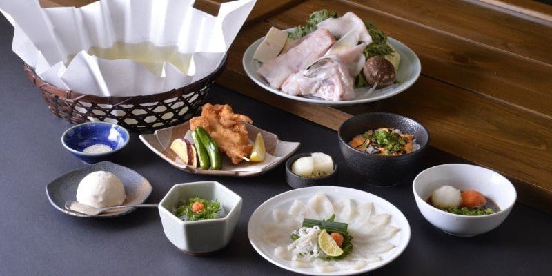 最高級【天然とらふぐ】天然 醍醐（だいご）コース　全6品　※前日迄要予約約