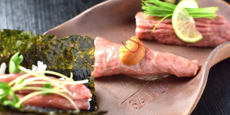 しまね和牛と肉寿司までも楽しめる【極コース】