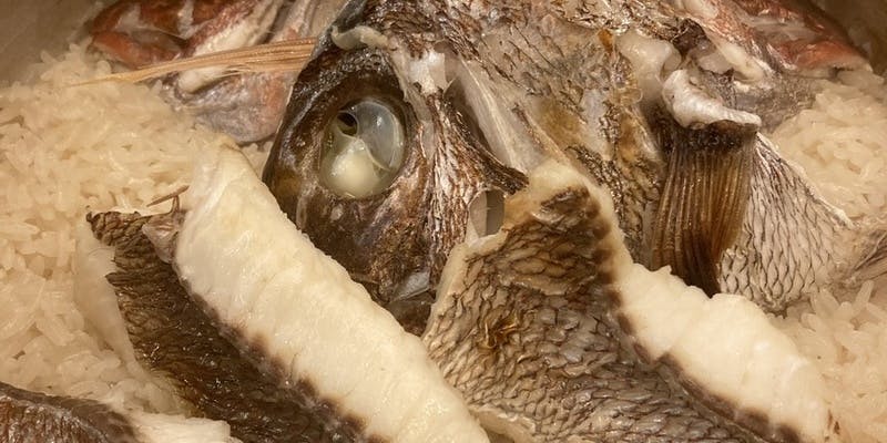 【天然明石鯛土鍋鯛めし、黒毛和牛しゃぶしゃぶ小鍋付きコース】全7品 　※2名様より要予約