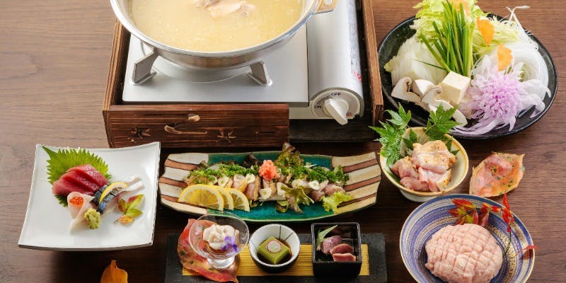 12月限定【宮崎名物鶏炊きコース】鶏炊きや宮崎県産妻地鶏のたたきなど全6品