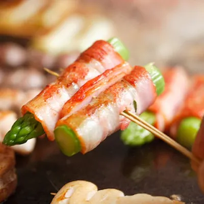 オリーブオイルで焼くヘルシーな串焼き