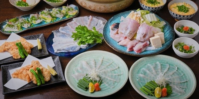 【接待のご利用でもぜひ！】豪華とらふぐコース～さまざまな調理法で丸ごと1匹を堪能！