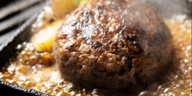 プレミアムレアハンバーグコース＋120分飲み放題付き