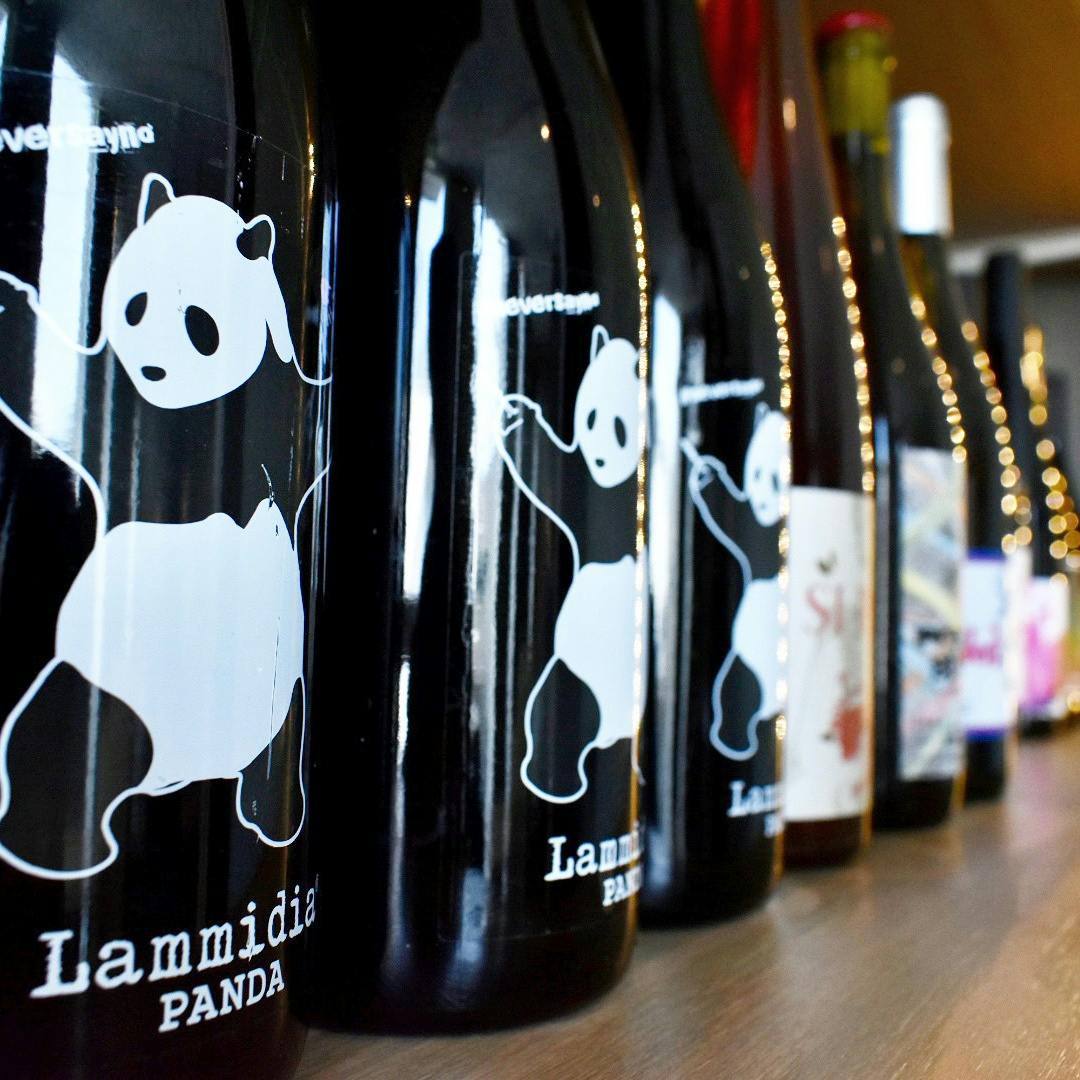 約200種類の自然派ワインが揃うセラー