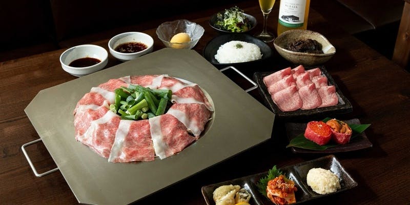 6,000円税込【ハーフ＆ハーフコース】名人和牛と岩中豚のハーフ！当日キャンセル不可