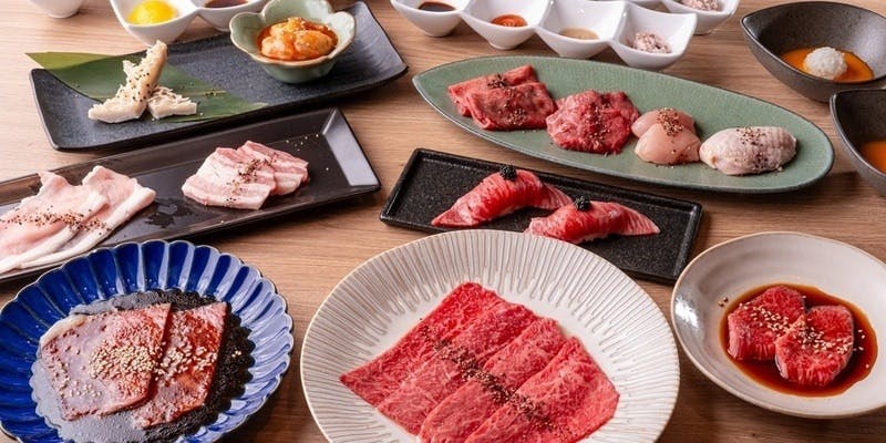 【ニクアザブコース】こだわり肉を絶妙な焼き加減で（90分飲み放題付き）