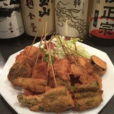 自家製ソースが決め手の串カツ