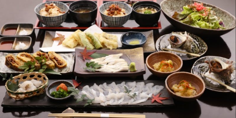 【穴子コース 舞鶴】穴子お造り・穴子天婦羅・穴子飯など全7品