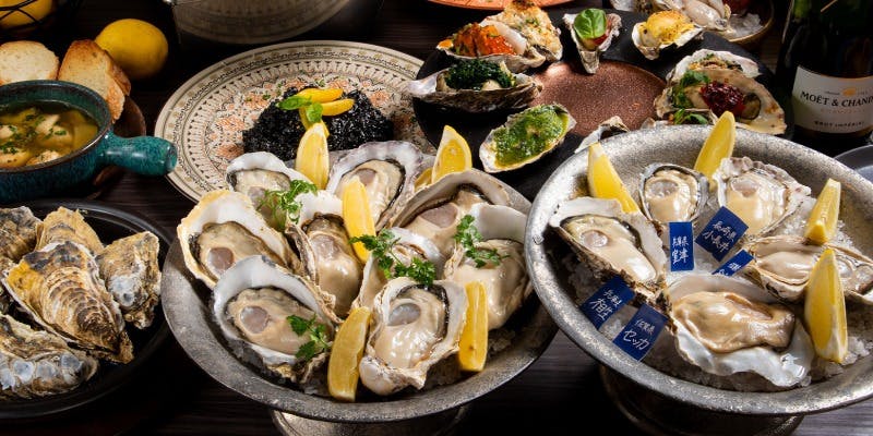 【KIURA Oyster premium】～牡蠣×旬×和牛の全10品～