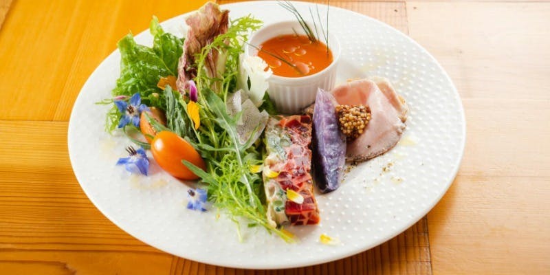 自家製野菜のランチショートコース　4皿