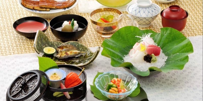 【松風会席プラン】 月ごとに旬の食材を使用したお料理が楽しめる（蒲焼 一匹）