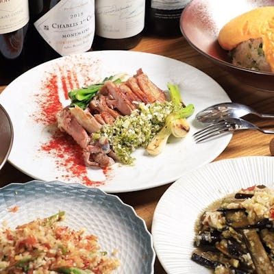 葱をふんだんに使ったコース料理