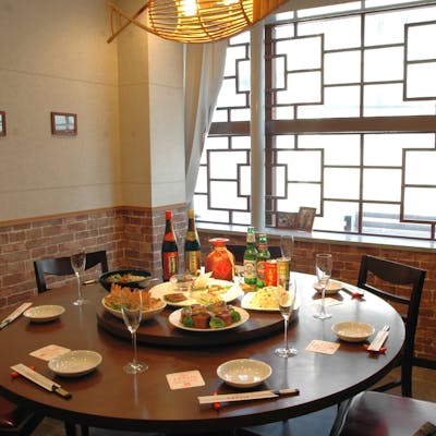 円卓個室完備