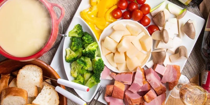 【完全貸切】チーズフォンデュコース　乾杯スパークリング付・2時間飲放付　6,000円（税込）