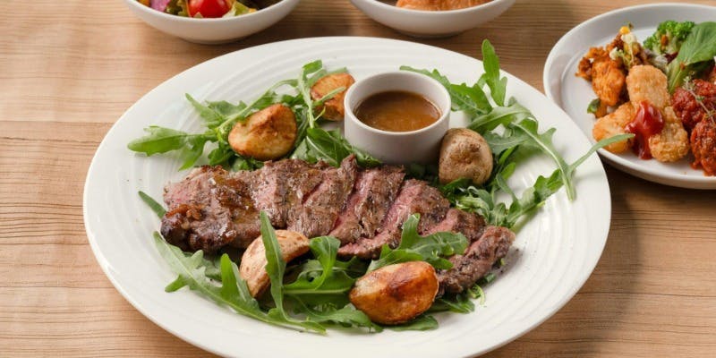 【ビュッフェ＋サーロインステーキ】イタリアンビュッフェ＋ステーキ ＋ ドリンクバー