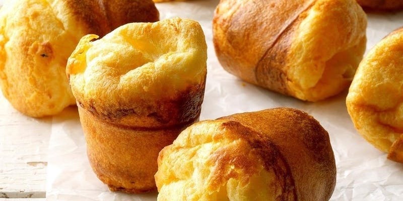 【Lunch Course 】ポップオーバー付きパン食べ放題、メイン、パスタ、デザートなど全5品