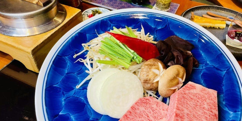 鉄板焼きランチ　牡丹＋国産牛