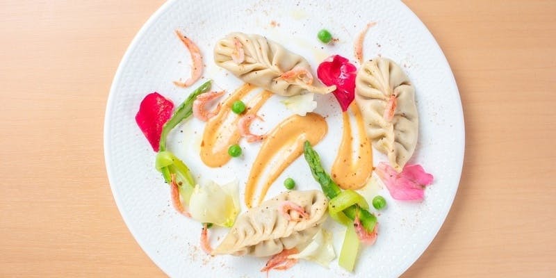 ランチ限定 三日月コース　お月出しやパスタ、お肉など全5品＋乾杯ドリンク