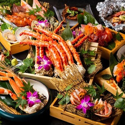 贅沢な蟹料理を心ゆくまで食べ放題